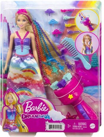 Barbie Doll Princess Magic Braids, Met Hairextensions En Accessoires Fashion Doll Vanaf 3 Jaar