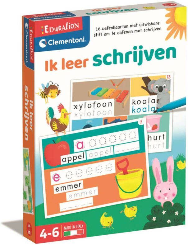Clementoni Oefenkaarten Ik Leer Schrijven