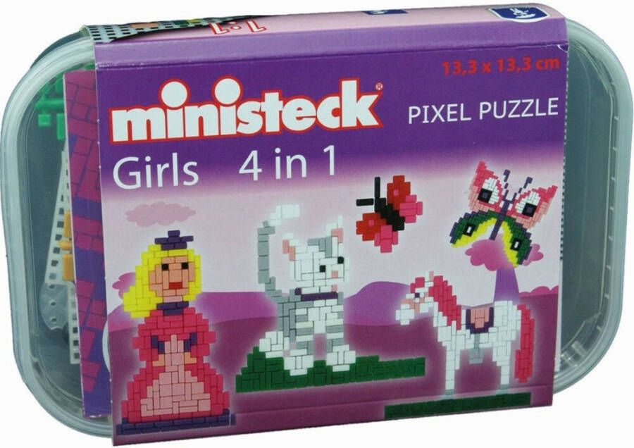 Ministeck Girls 4 in 1 In Kunststof Box 500 delig