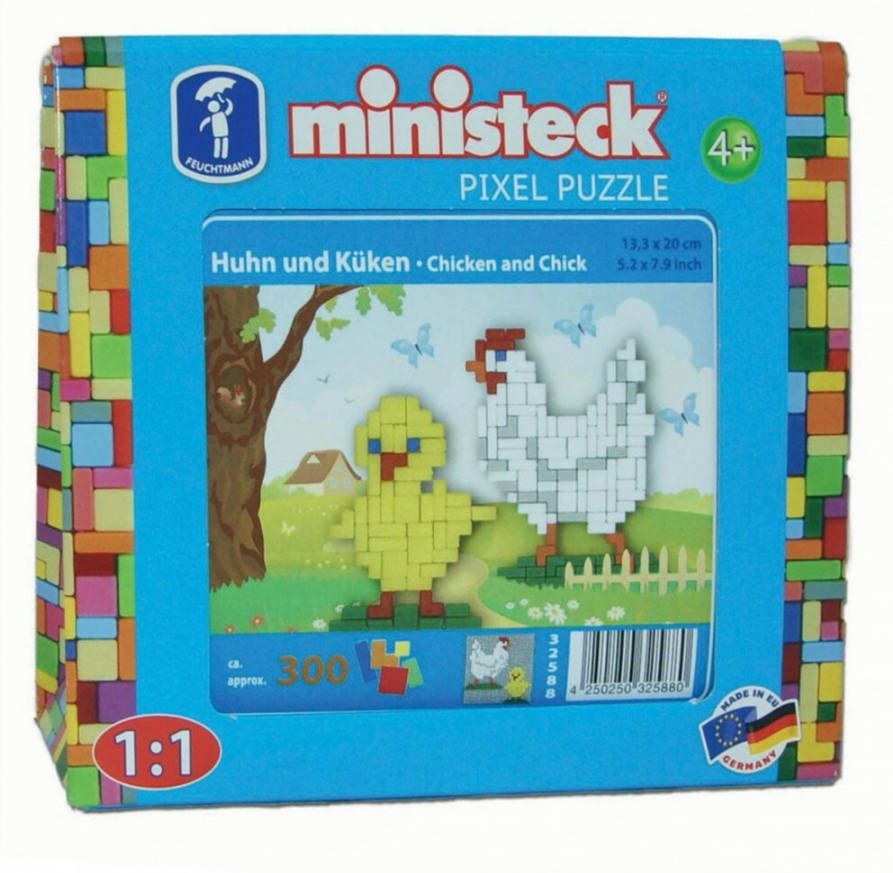 Ministeck Boerderij Kip En Kuiken Reisset 300 Stukjes