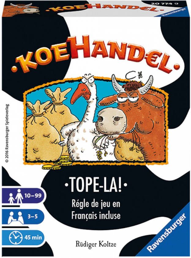 Ravensburger Kaartspel Koehandel
Leeftijd Vanaf 10 Jaar