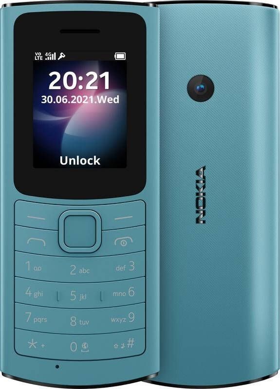 Nokia 110 4G TA 1407 DS Mobiele telefoon Blauw