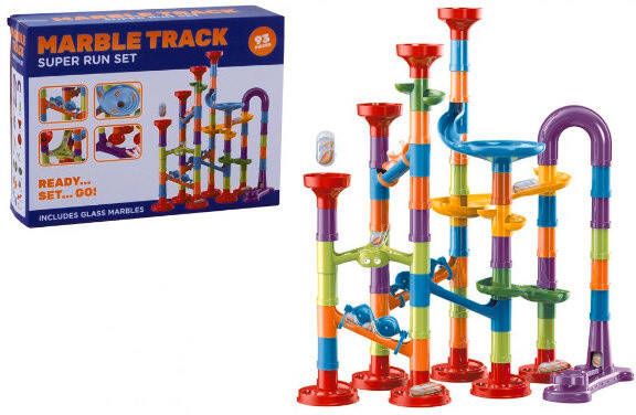 Johntoy Knikkerbaan Super Run Set Junior 28 X 21 Cm 93 delig