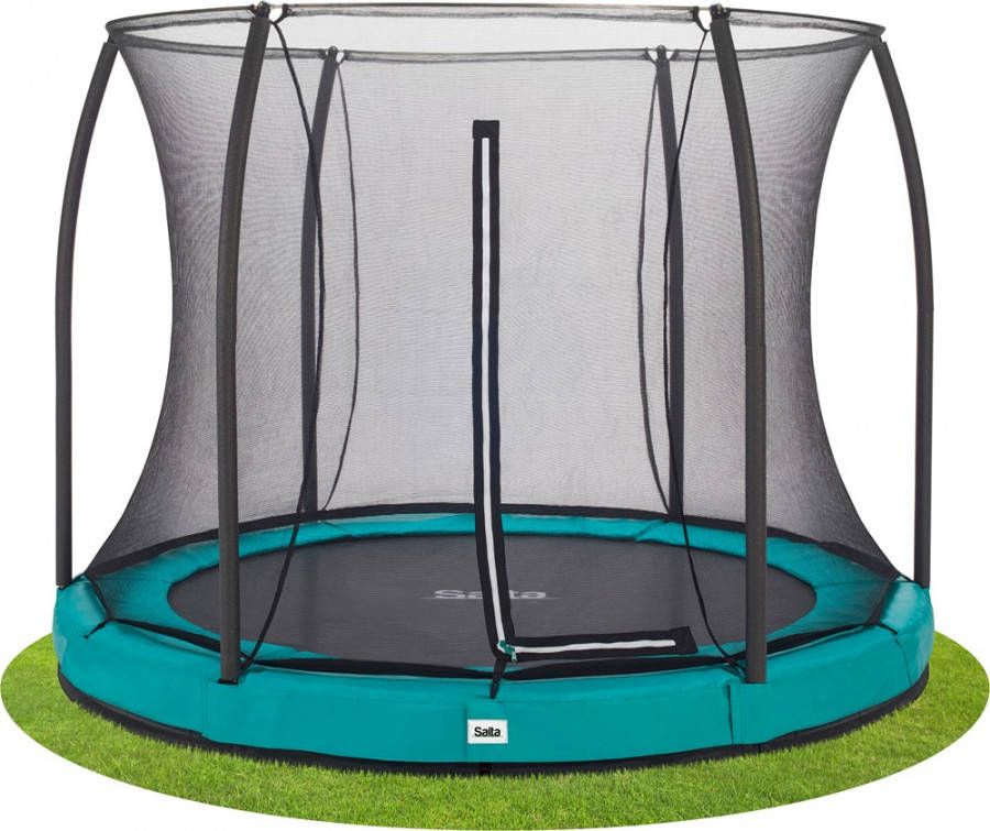Salta Comfort Edition Ground Trampoline met Veiligheidsnet 251 cm Groen Tweedekans