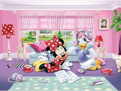 Disney fotobehang Minnie Mouse roze, rood en paars 600588 360 x 27