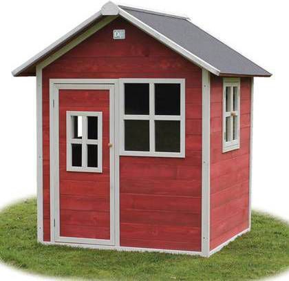 EXIT TOYS EXIT Loft 100 houten speelhuis rood online kopen