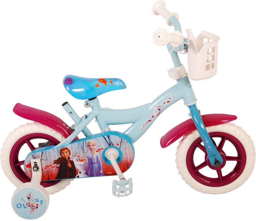 Disney Meisjesfiets Frozen 10 Inch 18 Cm Meisjes Doortrapper Blauw