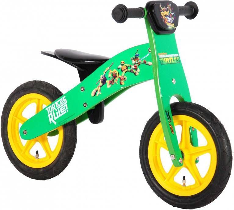 Volare Ninja Turtles Houten Loopfiets 12 Inch Groen