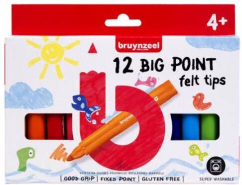 Bruynzeel Big Point Vilt Stiften Doosje A 12 Stuks
