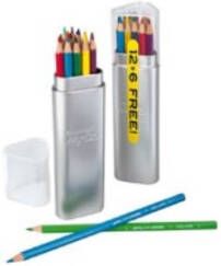 Bruynzeel Kleurpotloden Dark, Koker Van 12+6 Stuks Gratis