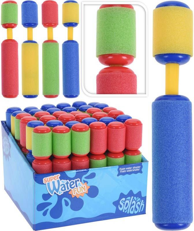 Merkloos 1x Waterpistool/waterpistolen Van Foam 15 Cm Waterpistolen