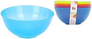 Massamarkt Excellent Houseware Schalenset Kunststof 6 Delig Dia 13cm