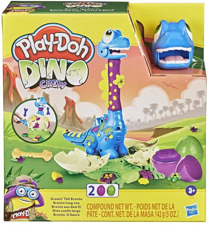 Play-Doh Play doh Kleiset Dino Crew Growing Tall Bronto Junior 7 delig