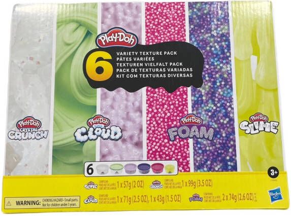Play-Doh Hasbro Play Doh New Compound Variety 6 Potjes Met Klei