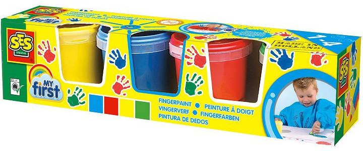 SES Creative My First Vingerverf, 4x150 ml
