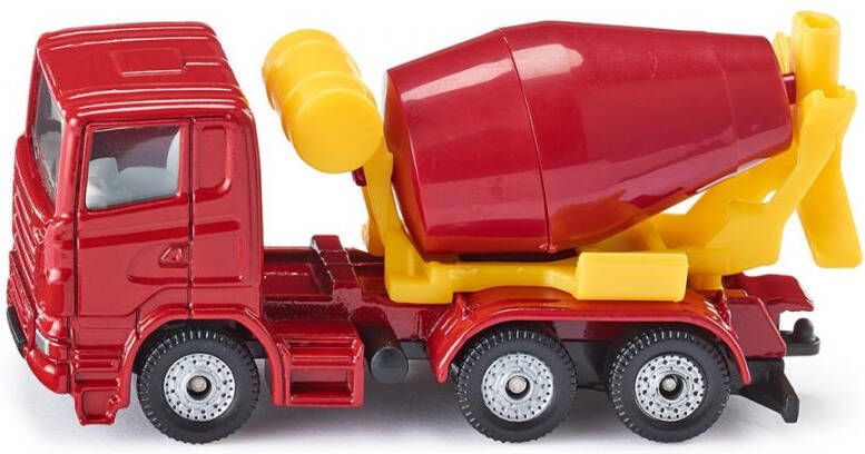Siku 0813 Betonmixerr 83x28x38mm Rood/geel
