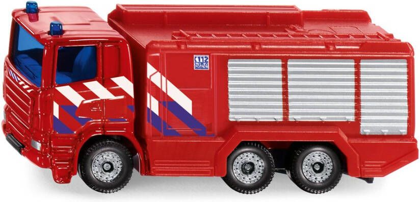 Siku Scania R380 Brandweer Ladderwagen 8, 4 Cm Staal Rood(1014 )