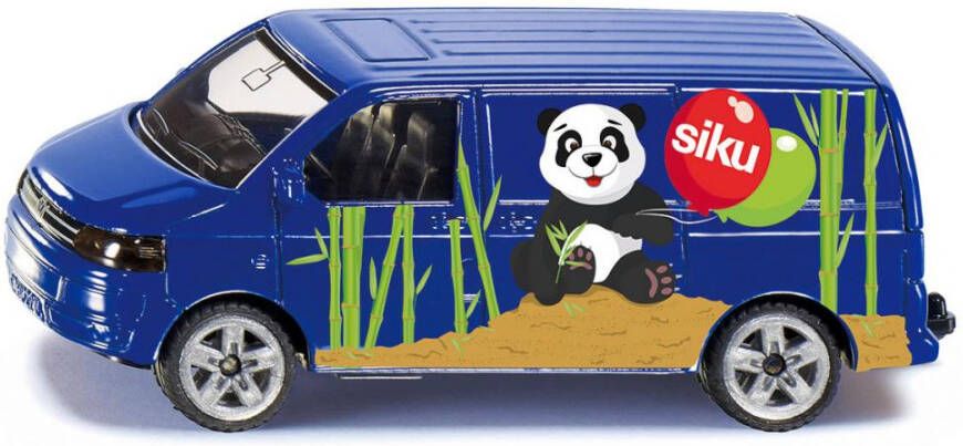 Siku 1338 VW Bestelwagen Met Panda 85x35x32mm 1 55