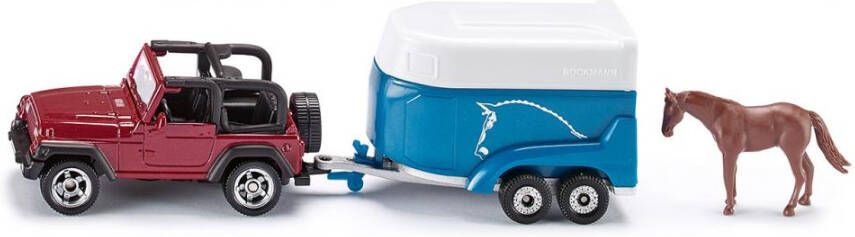 Siku 1651 Jeep Met Paardentrailer En Paard 146x38x42mm