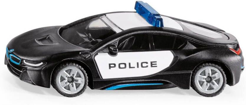 Siku Bmw I8 Us police Politieauto 8 Cm Staal Zwart/wit(1533 )