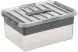 Sunware Q line Multibox Met Inzet 15 Liter Transparant 40x30x18cm
