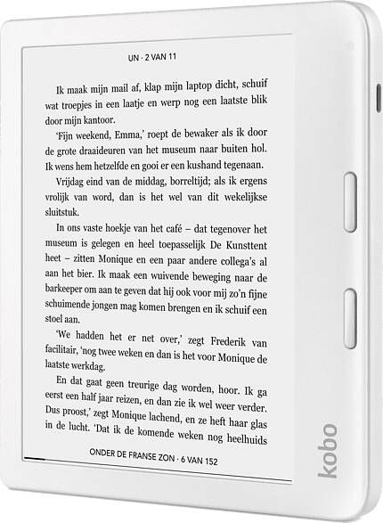 Kobo Libra 2 Wit 7 Inch 32 Gb(ongeveer 24.000 E books)Spatwaterbestendig
