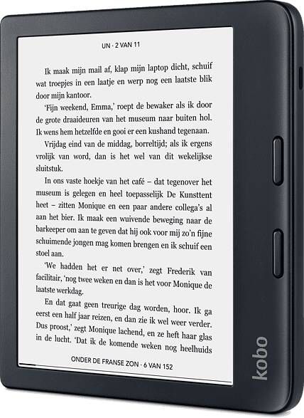 Kobo Libra 2 Zwart 7 Inch 32 Gb(ongeveer 24.000 E books)Spatwaterbestendig