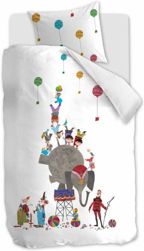 Beddinghouse Fiep Westendorp Circus kinderdekbedovertrekset van katoen 144TC inclusief kussenslopen