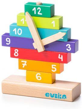CUBIKA TOYS Cubika houten bouwpakket Klok
