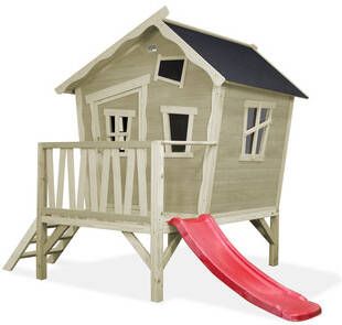 EXIT TOYS EXIT Crooky 300 houten speelhuis grijsbeige