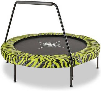 EXIT TOYS EXIT Tiggy junior Trampoline met Greepstang ø, 140 cm, zwart/groen