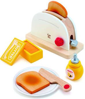 Hape Kinder toaster Pop up toaster set, 7 delig houten(set, 7 delig )