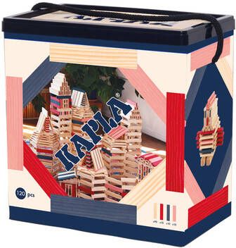 KAPLA Blokken 120 stuks roze/rood/donkerblauw