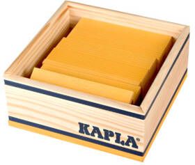 KAPLA Bouwstenen 40 stuks in kist geel