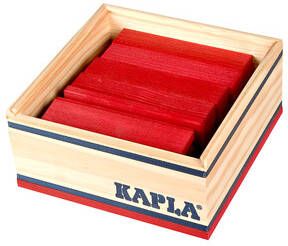 KAPLA Bouwstenen 40 stuks in kist rood