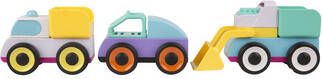 playgro Toy Cars Mix & Match 3 stuks.