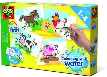 Thystoys Ses Creative Kleuren Met Water Boerderijdieren 30 X 20 Cm Multicolor