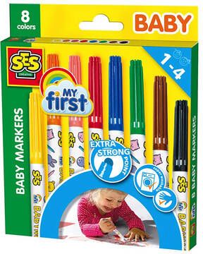 SES Creative My First Baby markers, 8 kleuren