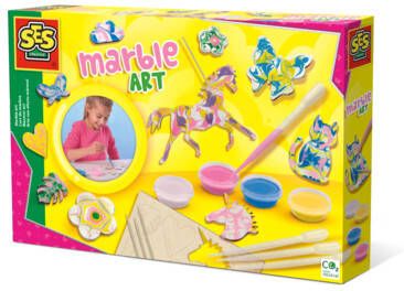 SES Knutselset Marble Junior Hout 14 delig