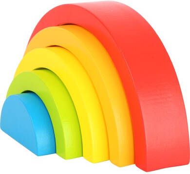 Small Foot Houten Blokken Regenboog 16 Cm Hout 5 delig