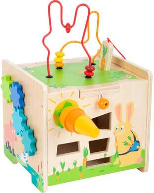 Small Foot Motoriek kubus Konijn Junior 23x24 Cm Hout Naturel