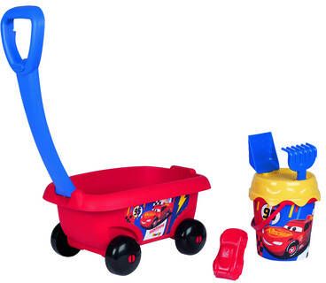 Smoby Cars handkar met Sand emmerset