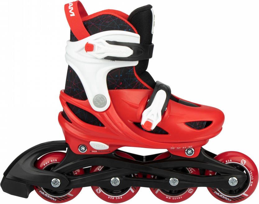 Nijdam Inlineskates Rad Racer 82a Polyetheen Rood/zwart 40