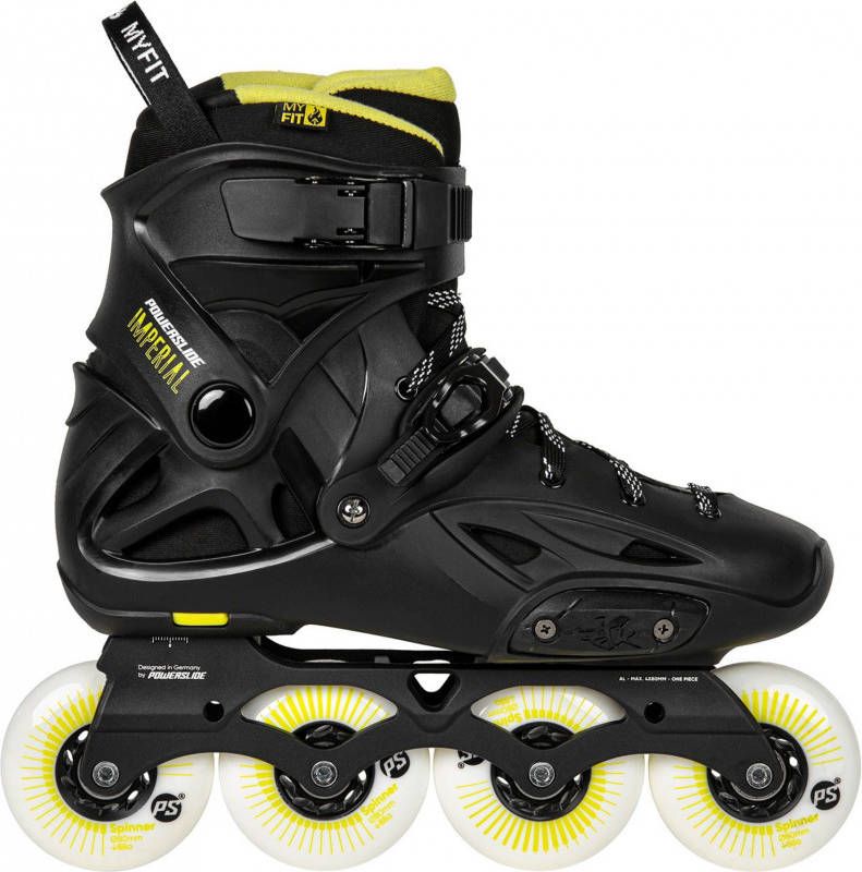 Powerslide Inlineskates Imperial One Aluminium Zwart Mt 41/42