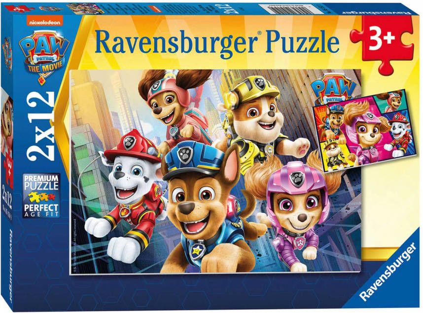 Paw Patrol Ravensburger puzzel movie 2 x 12 stukjes
