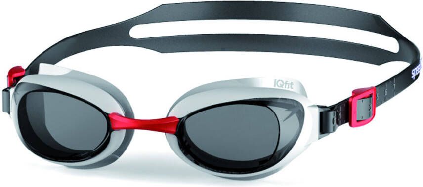 Speedo Aquapure Bril Rubber One size Wit/rood