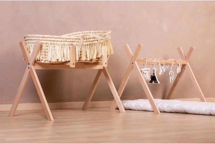 Childhome CHILD HOME Tipi standaard voor Mozes mandje + Baby Gym naturel
