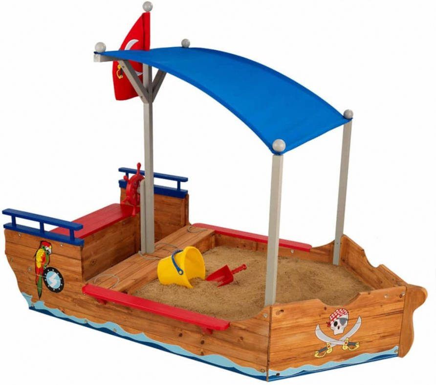 KidKraft Piratenschip zandbak met luifel hout 00128