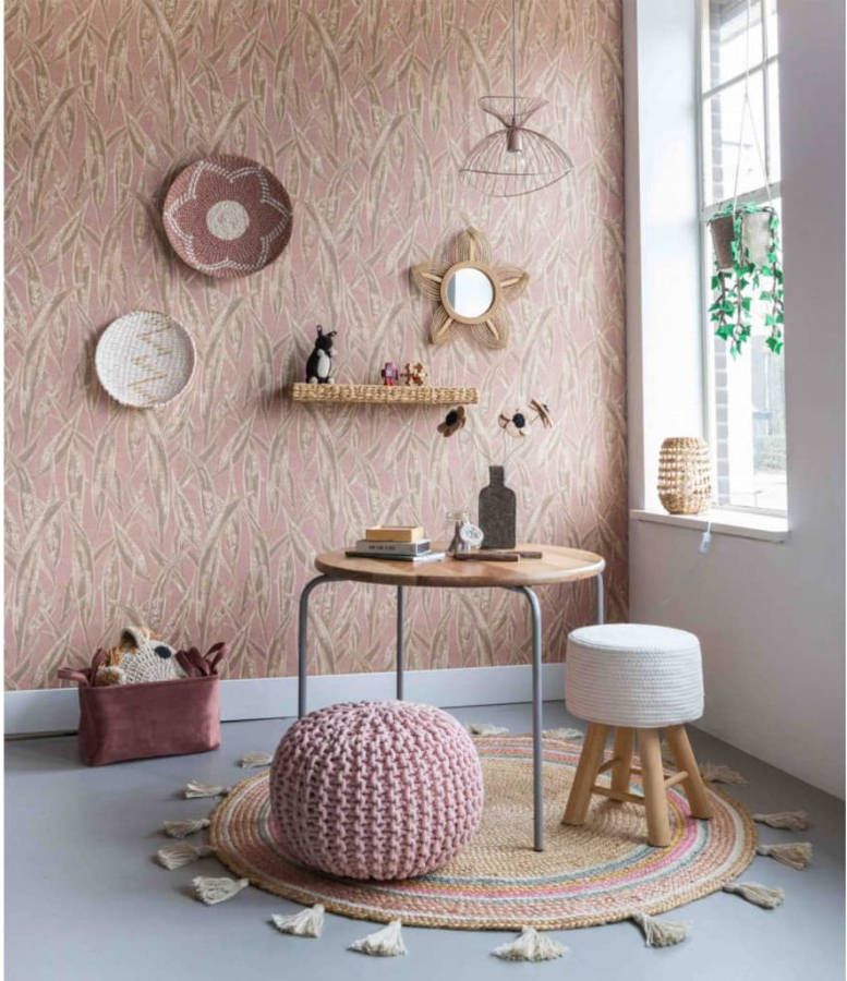 KidsDepot Speeltafel Circle 72 cm mangohout grijs