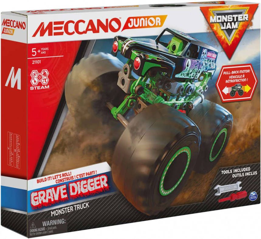 Meccano Bouwset Monster Jam Grave Digger Groen 127 delig